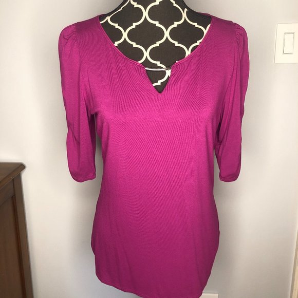White House Black Market Ruched Shirt - Picture 1 of 4